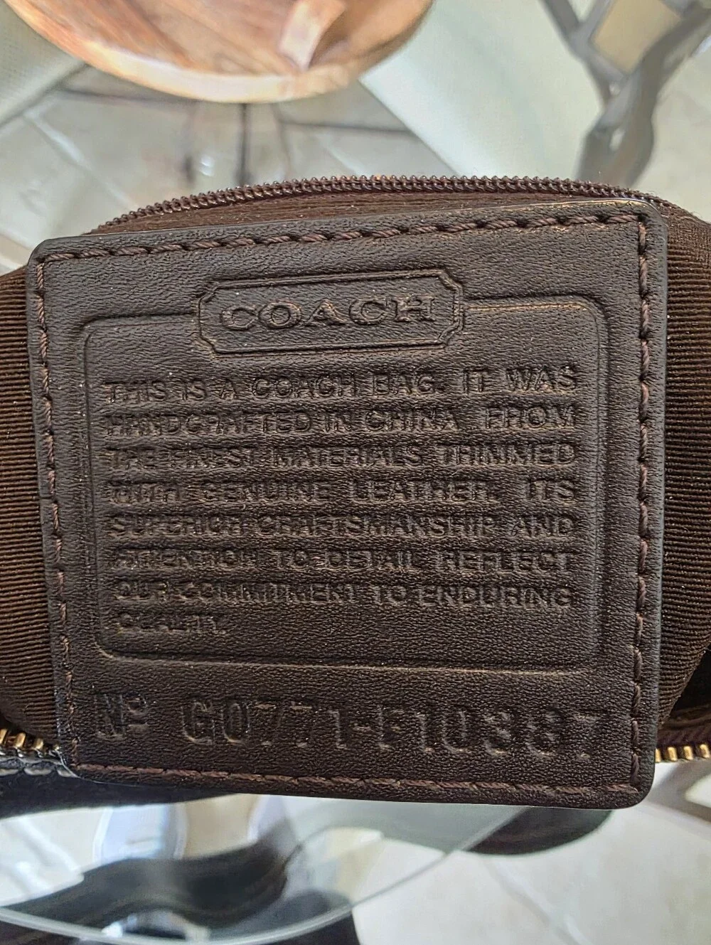 Y2K Era Coach Patchwork Hobo Bag. Gold and Brown